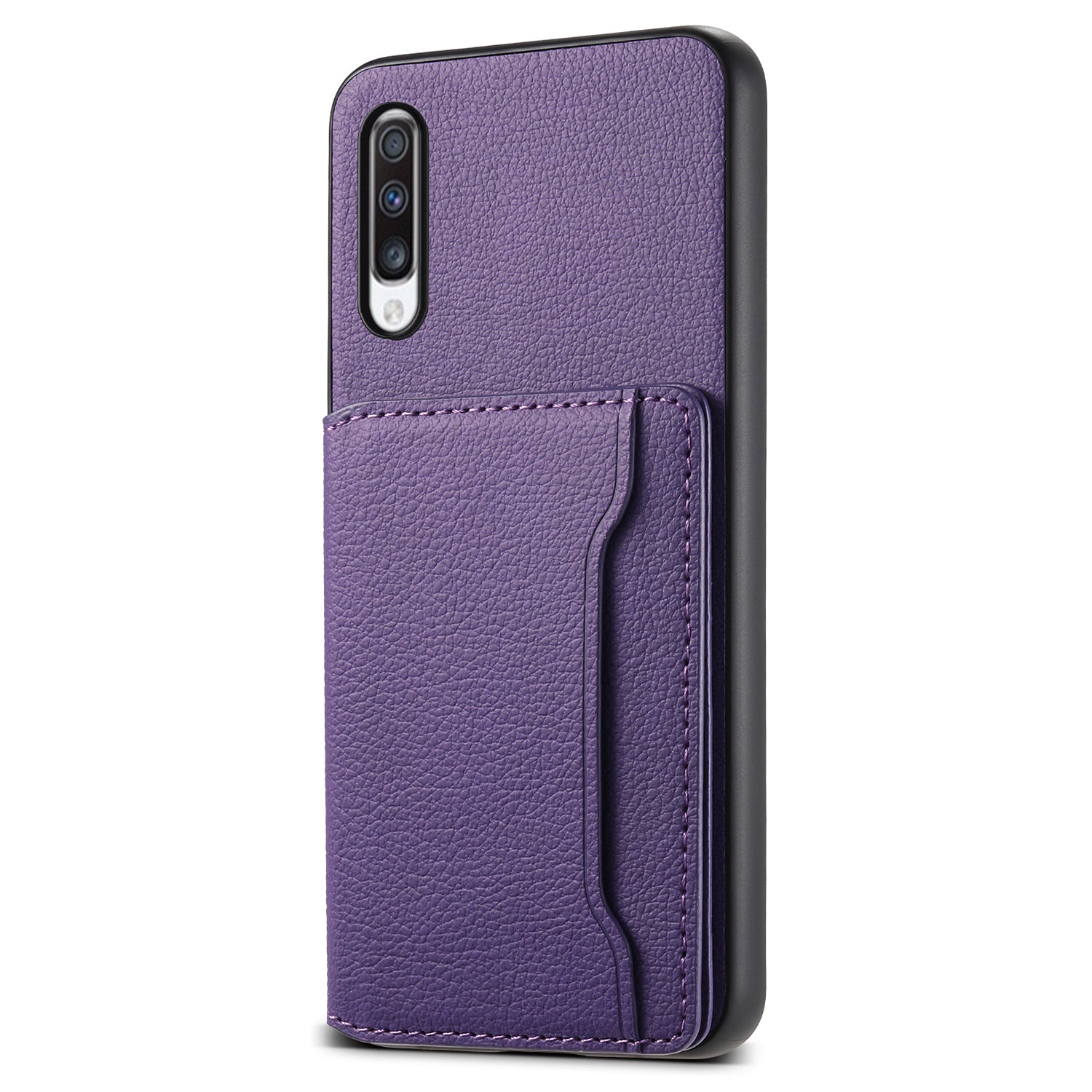 For Samsung Galaxy A70 Case Card Slots TPU+PC+PU Kickstand Phone Cover For Samsung Galaxy A70 Case Card Slots TPU+PC+PU Kickstand Phone Cover